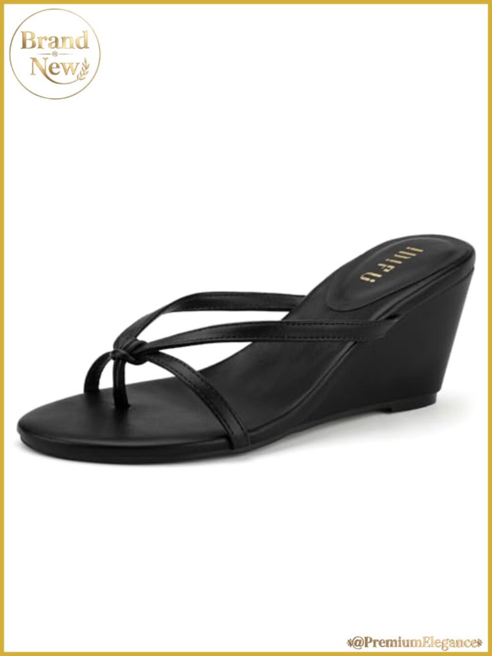 Wedge Sandals for Women Flip Flops Slip On Strappy Open Toe Summer Shoes